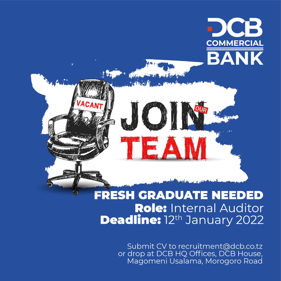 New Job Opportunity at DCB BANK 2022, ||Nafasi mpya za ajira DCB BANK