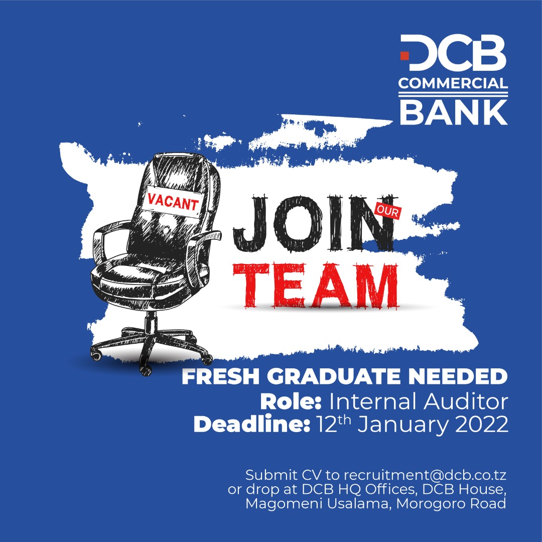 New Job Opportunity at DCB BANK 2022, ||Nafasi mpya za ajira DCB BANK New Job Opportunity at DCB BANK 2022, ||Nafasi mpya za ajira DCB BANK